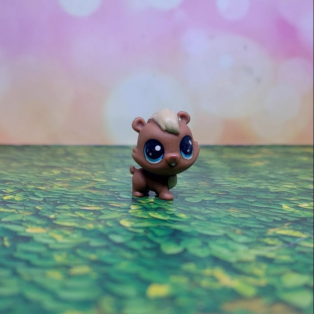 Preloved Little Pets Shop MINI brown pets ori LPS