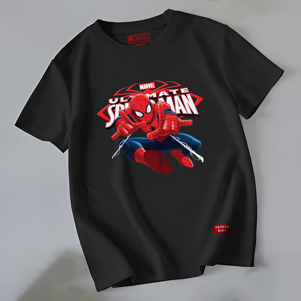 Baju Kaos Spiderman Anak Laki Laki - Atasan Distro Anak Cowok Karakter Spiderman Keren Usia 3 - 12 T