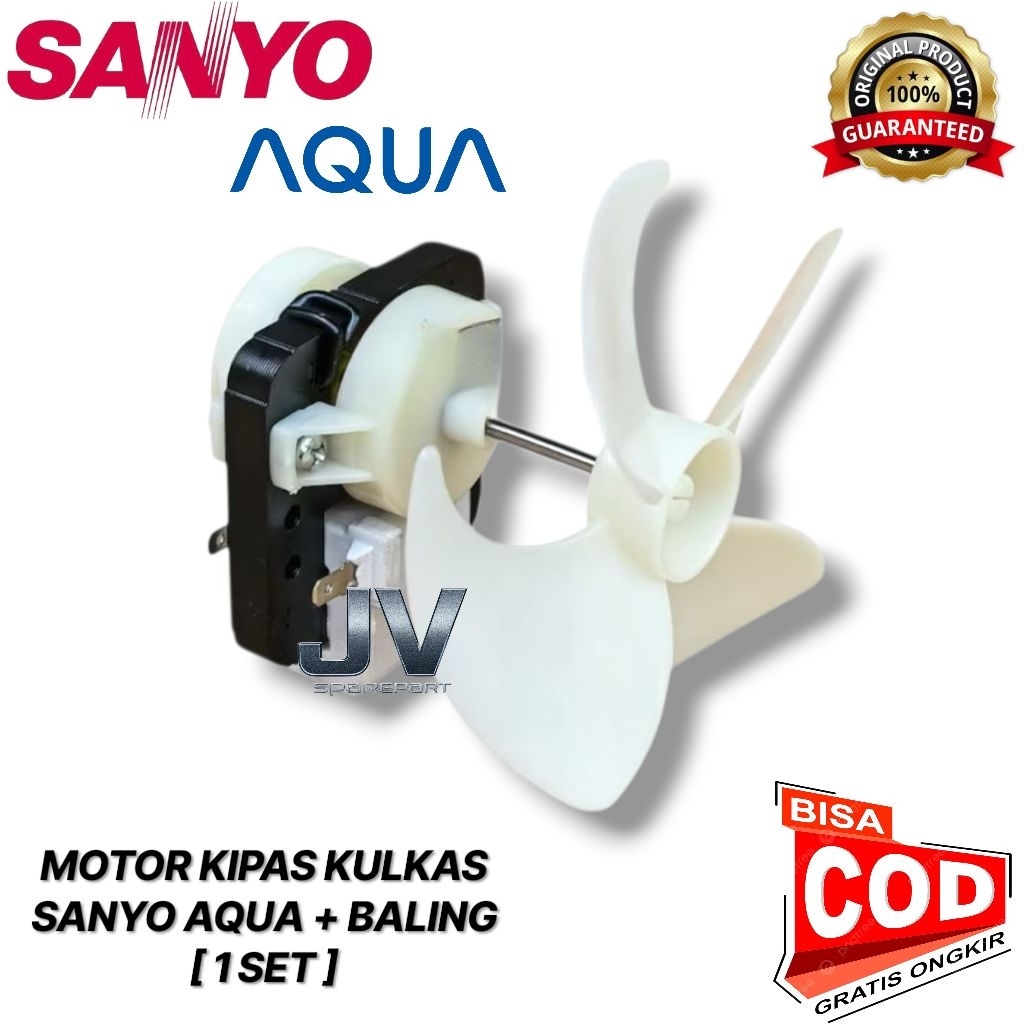 MOTOR FAN KULKAS AQUA 2 PINTU + BALING BALING / FAN KULKAS KIPAS AQUA 2 PINTU