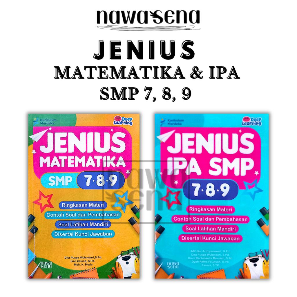 Buku Latihan Soal/ Jenius Matematika Dan IPA SMP 7 8 9 (Deep Learning) - NAWASENA