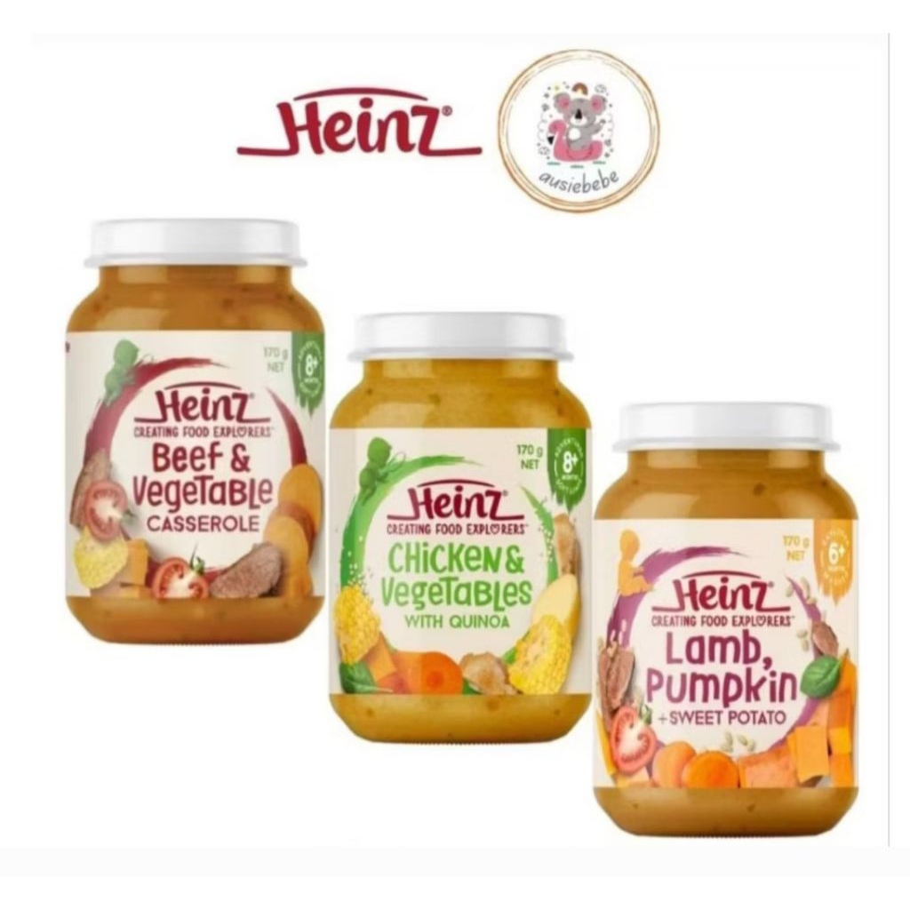 Heinz - Baby food in Jar untuk bayi 6+ Months & 8+ Months | 170g