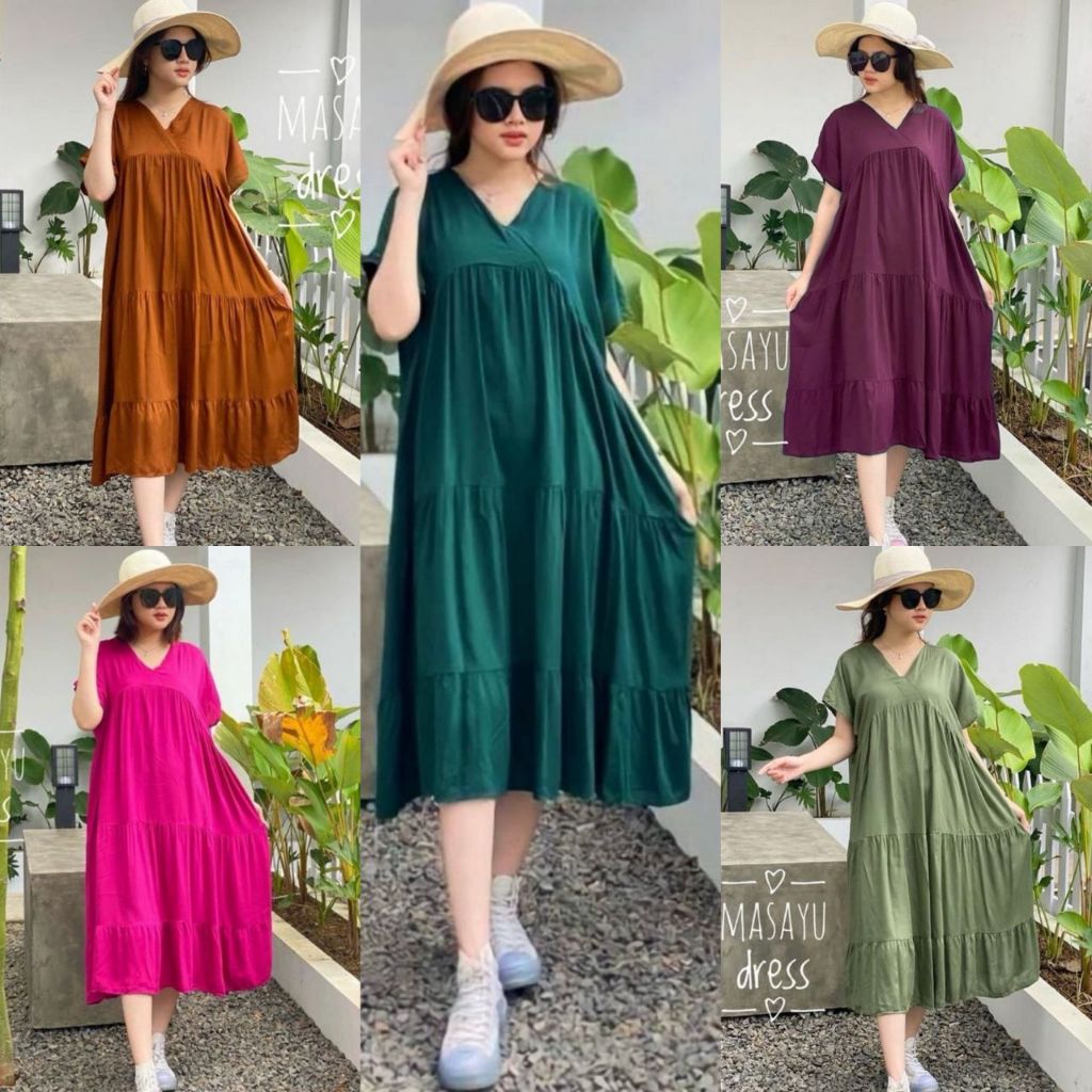 Daster Kanzia rayon twill premium - Daster rayon premium Kanzia - daster polos Kanzia - daster polos