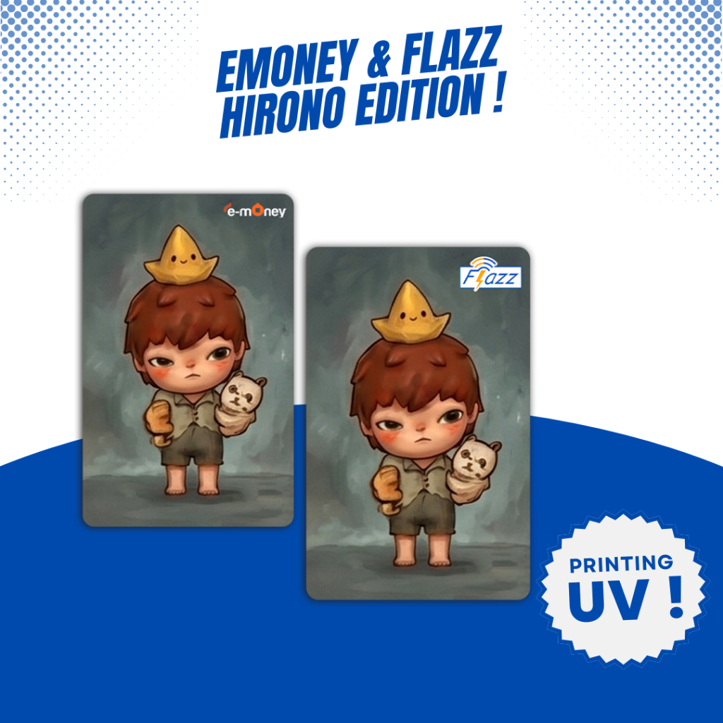Custom Kartu Hirono - Support NFC - Kartu Emoney Flazz Gen 2 Support NFC