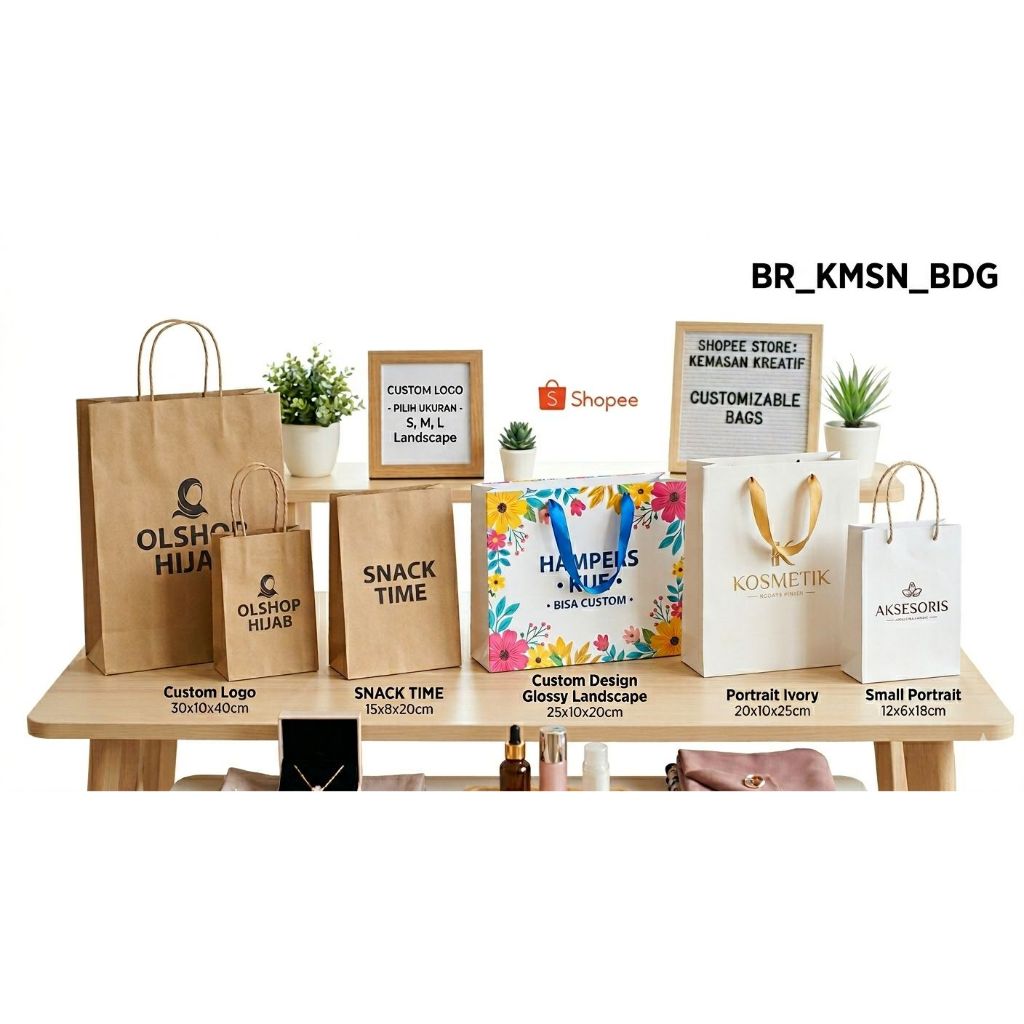 Custom Paper bag belanja (shopping bag)