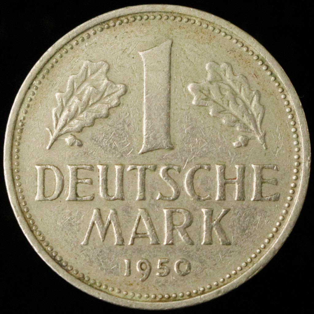 Koin Antik Jerman 1950 1 Deutsche Mark Elang Bundesrepublik Deutschland