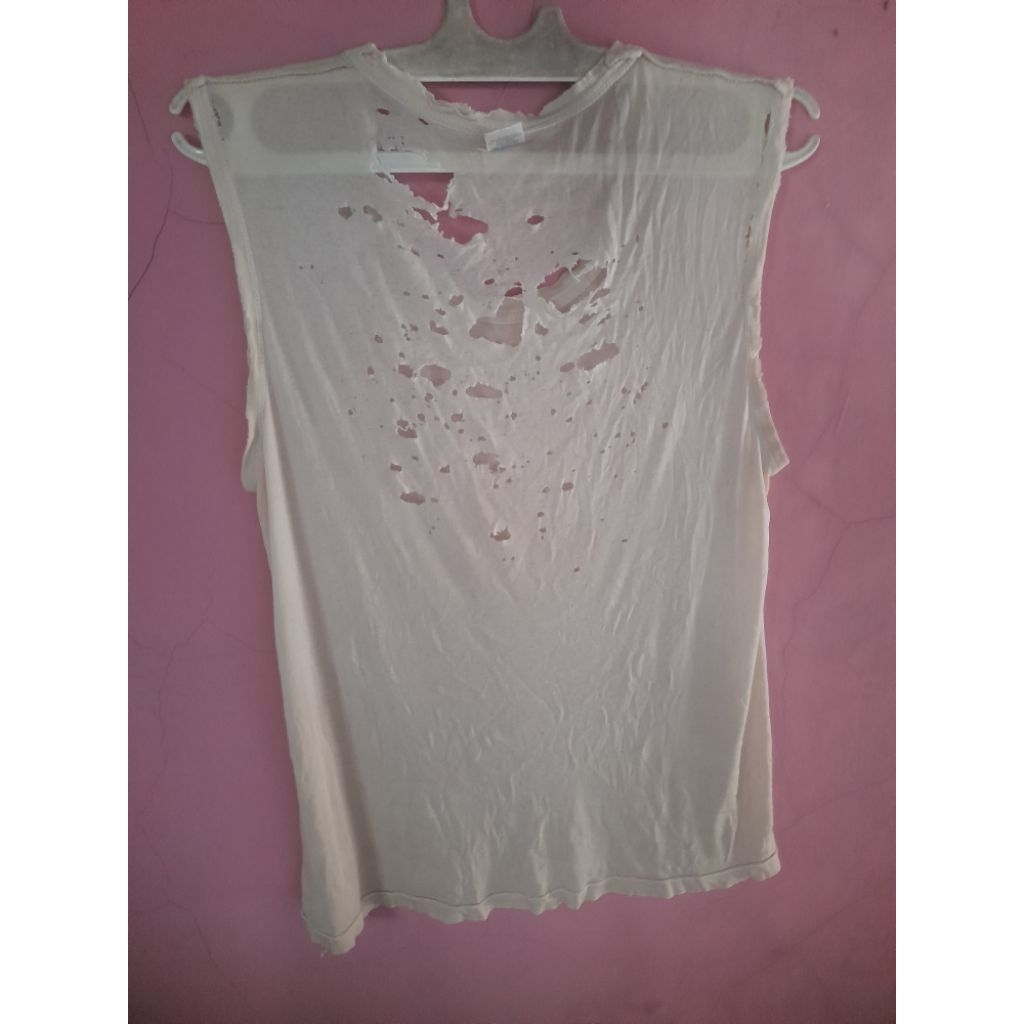 kaos singlet robek natural
