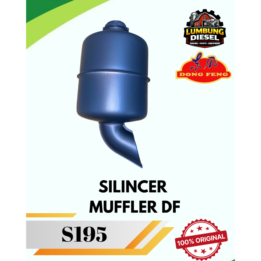 Silincer Muffler Knalpot Dong Feng S195 DF S 195 Original / Knalpot DongFeng S195 Silincer Muffler M