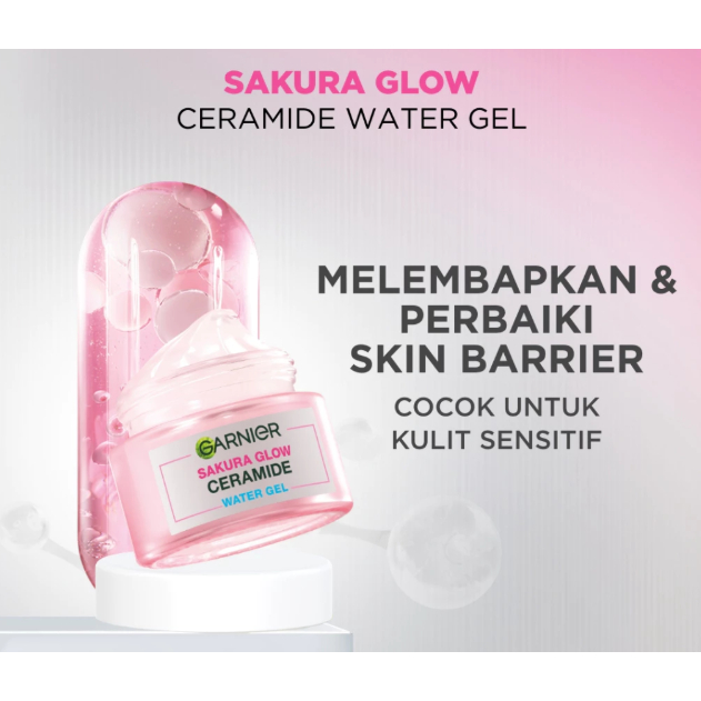 [ANEKA] GARNIER Sakura Glow Ceramide Barrier Moisturizer Gel Skincare Water Gel Pelembab Ringan menc