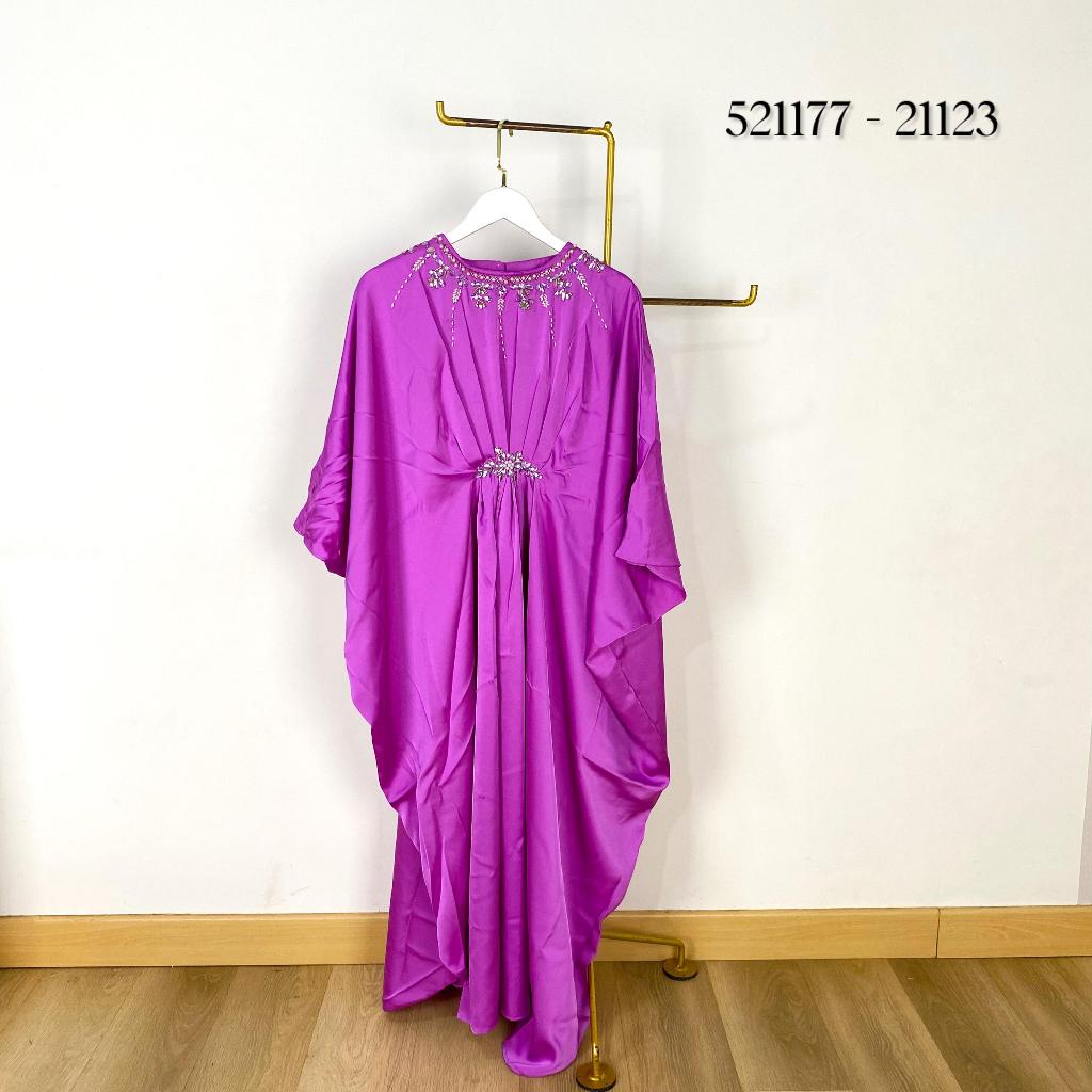 521177 - 21123 LONG MAXI KAFTAN POLOS EXTU HERITAGE PREMIUM GAMIS KALONG SATIN POLOS PREMIUM VARIASI