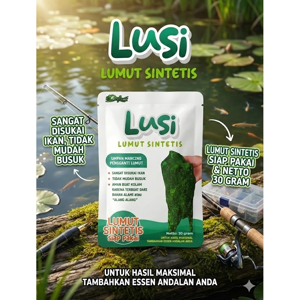 LUSI Lumut Sintetis - Umpan Pancing Pengganti Lumut Alami