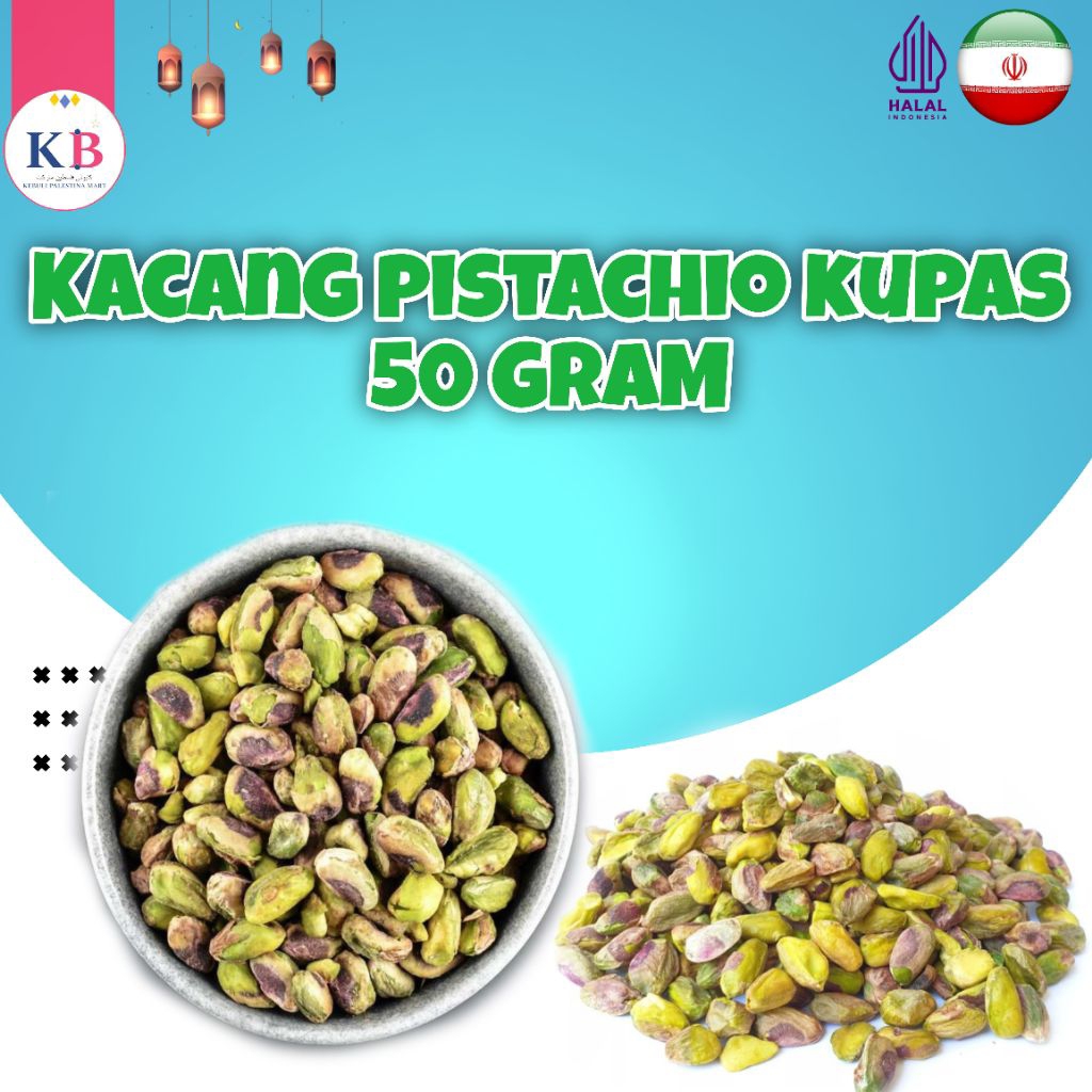 KACANG PISTACHIO TANPA KULIT PREMIUM 50 GRAM