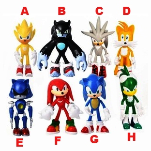 Figure sonic The hedgehog Topper Cake mainan