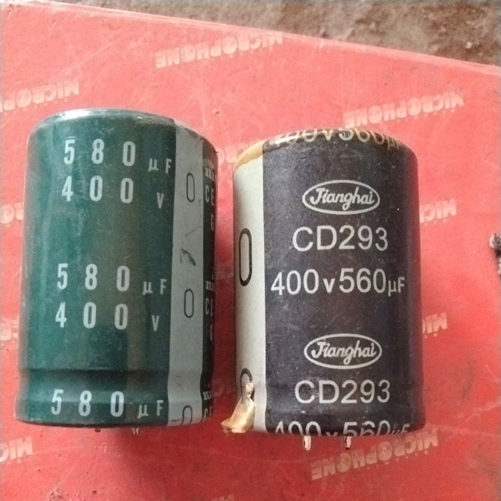 ELKU 400V 560.580UF 5CM 3.5CM borongan 4biji