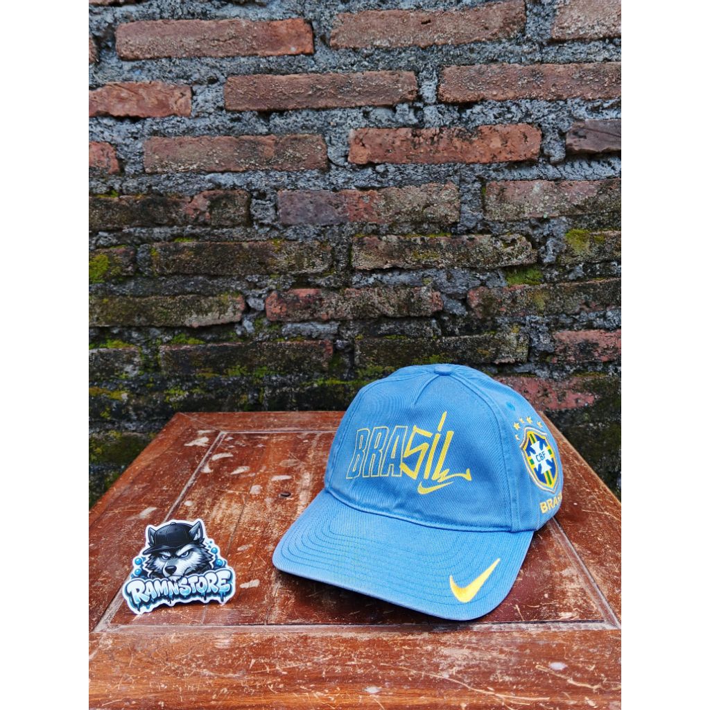 topi vintage nike x brasil football national team