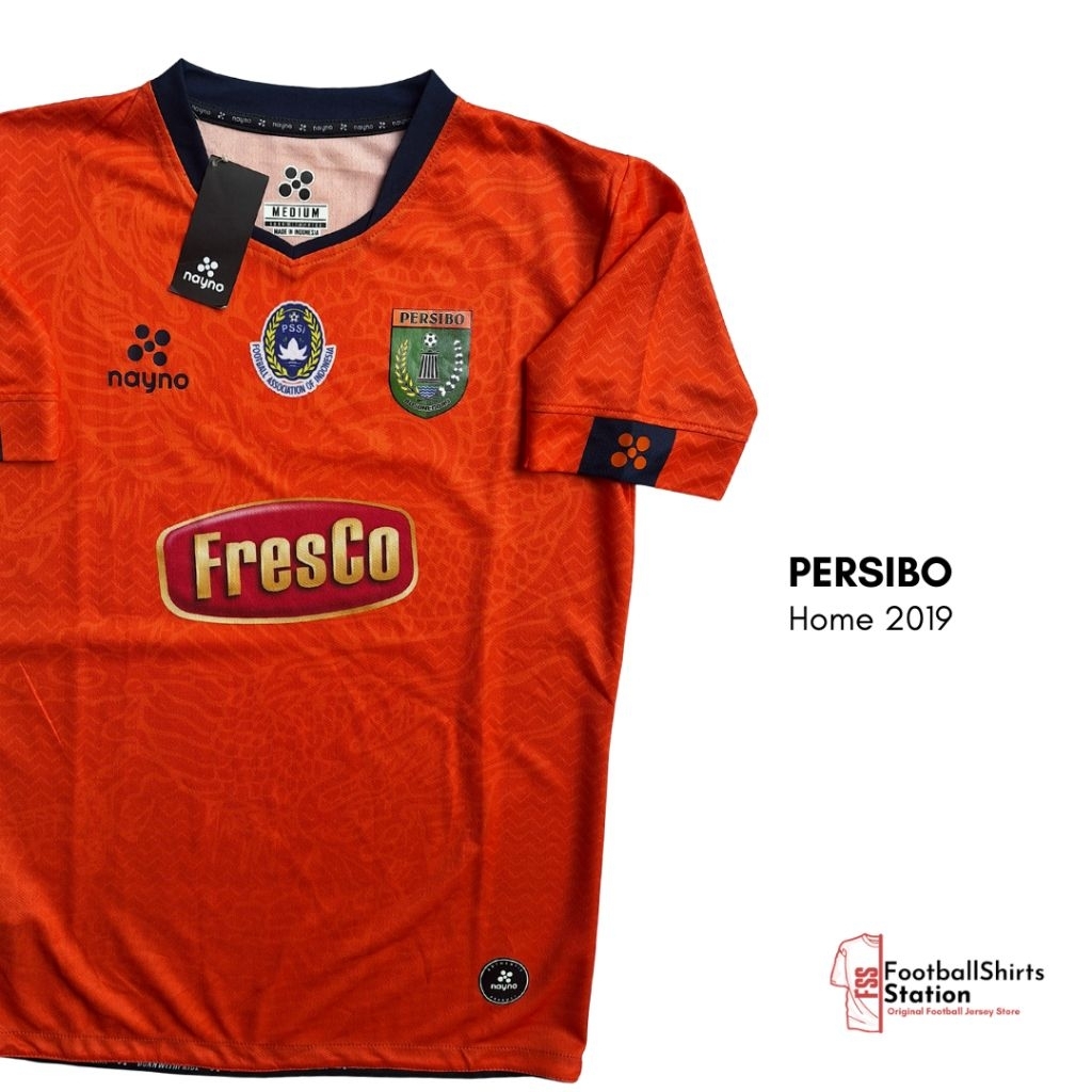 Jersey Persibo Bojonegoro Home 2019 Size M Original Nayno