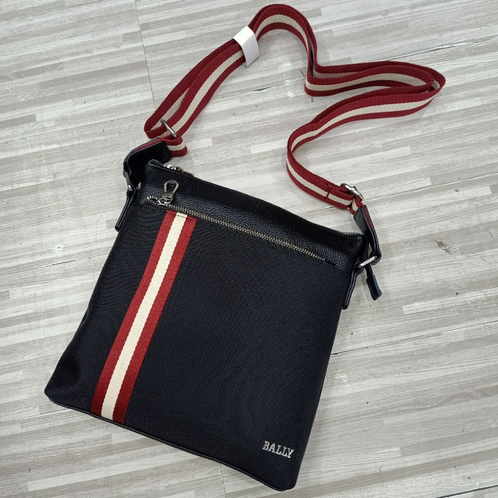 tas selempang Bally Nylon tas selempang impor