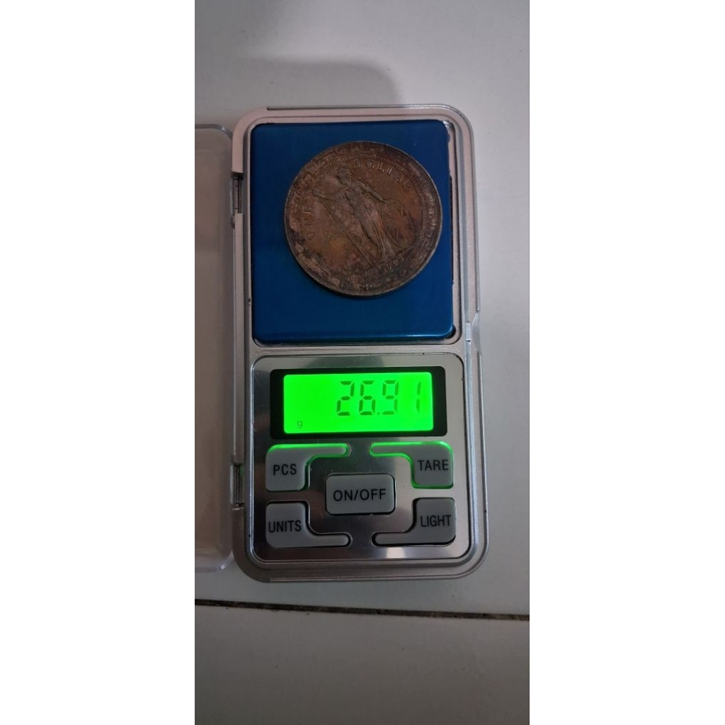 Koin Perak British Trade Dollar $1 1908
