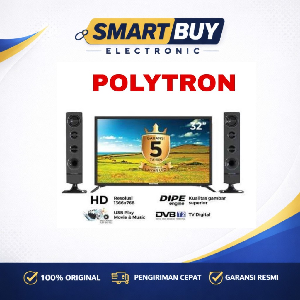 POLYTRON LED DIGITAL PLD32TV1755 TV 32 INCH DVB-T2