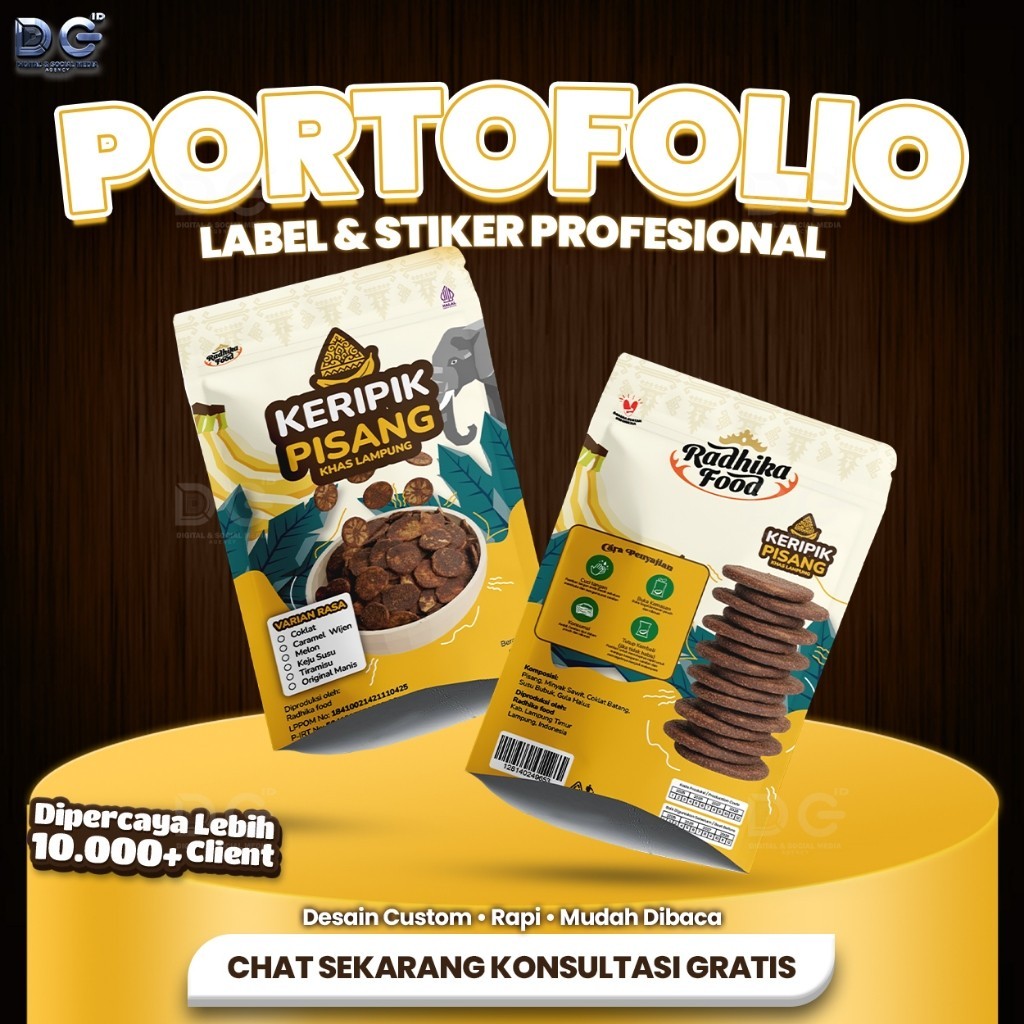 Jasa Desain Profesional Desain Pouch & Kemasan Produk Profesional | Label & Stiker