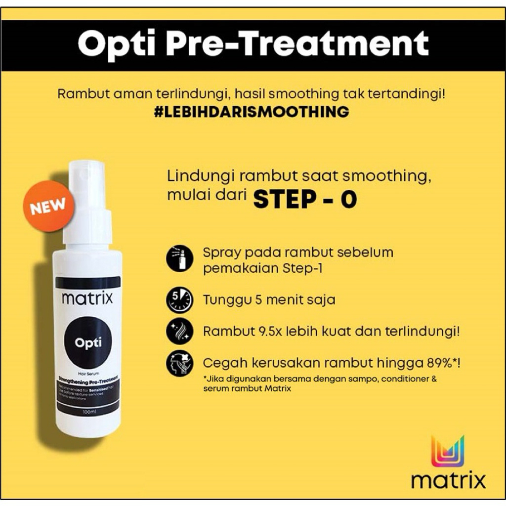 MATRIX OPTI PRE TREATMENT STRENGTHENING HAIR SERUM RAMBUT 100ML