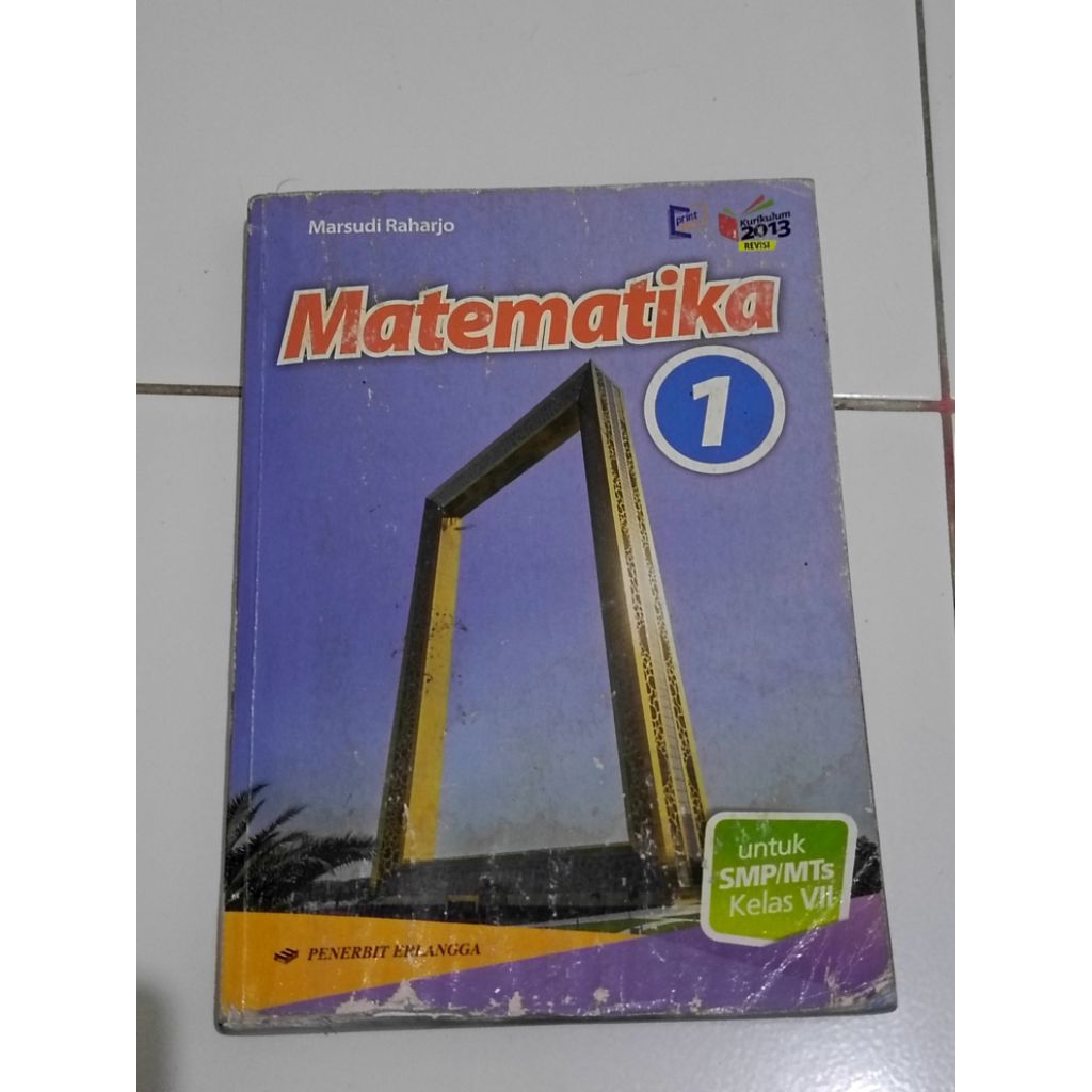 Buku Matematika SMP Kelas 7 – Kurikulum 2013 Revisi Erlangga (Second/Bekas)
