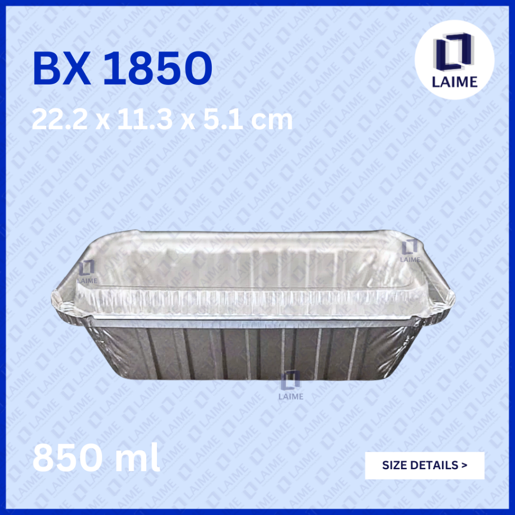 BX1850 BX 1850 - Alumunium Aluminium Foil Tray Cup