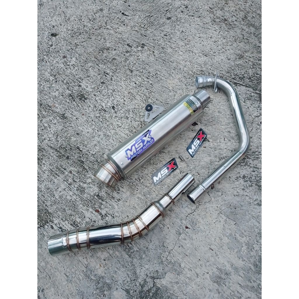 knalpot original msx jumbo cantol dos ffa panjang 30cm jrm pnp Vixion satria Fu Verza mp mono scorpi