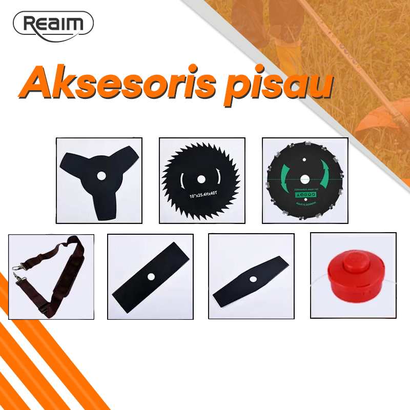REAIM Aksesori mesin pemotong rumput /kepala mesin potong rumput/mata pisau mesin potong rumput