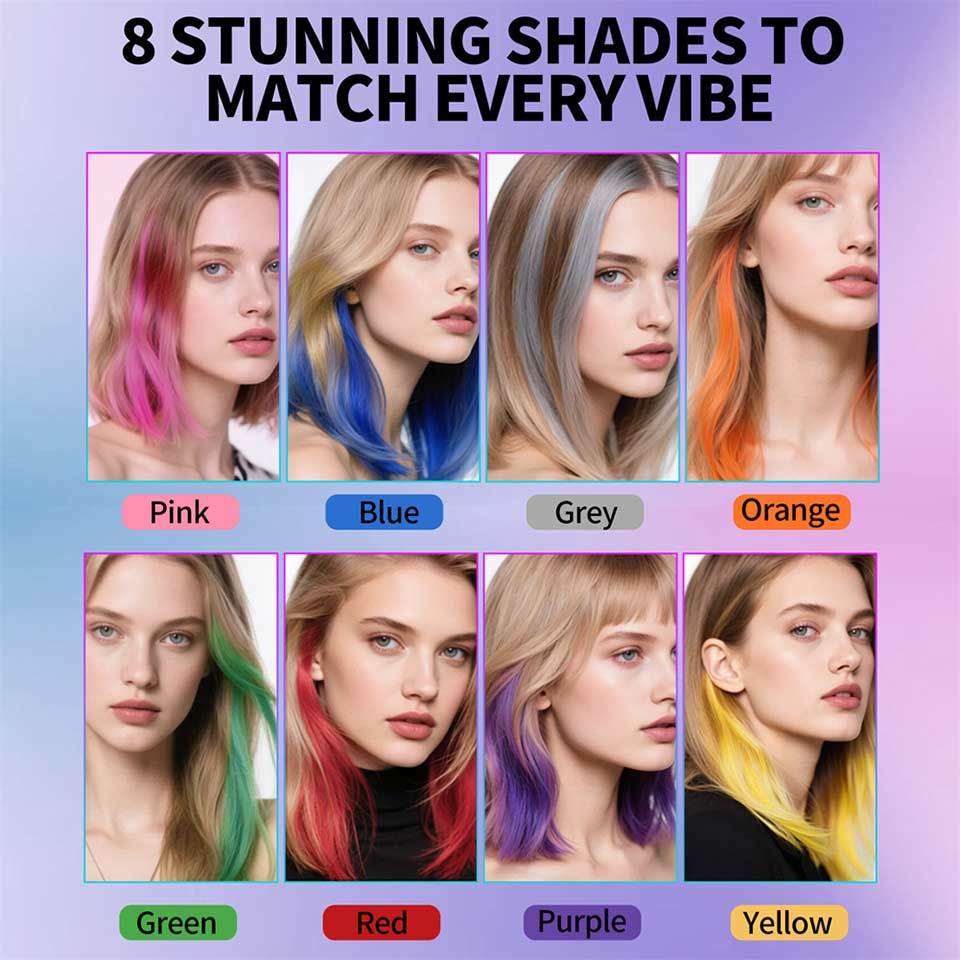 Sevich Hair Color Stick Pena Pewarna Rambut Sekali Pakai Penambah Warna Darurat untuk Rambut Biru Un