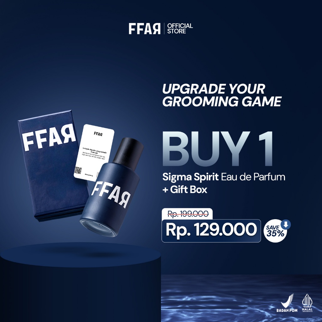 FFAR Gift Box Sigma Spirit |KADO ULANG TAHUN|SELAMAT SUKSES|HANYA UNTUKMU|30 ML| Parfum Pria + Gift 