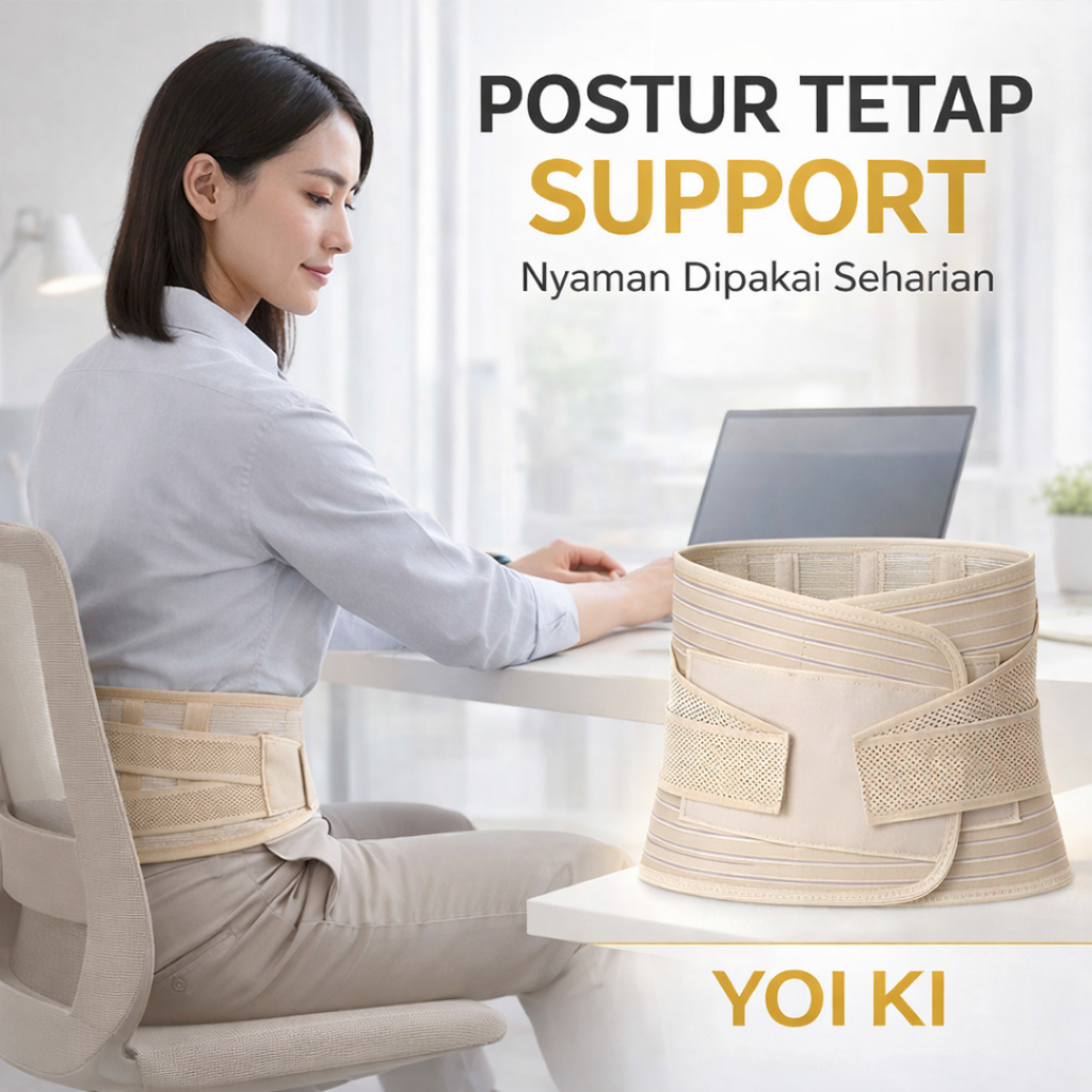 Sabuk Dukungan Sakit Pinggang Ortopedi Elastis dan Adjustable Korset Penyangga Pinggang Bawah
