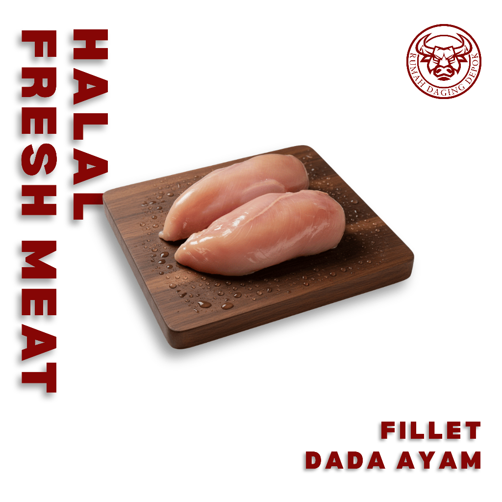 [Rumah Daging Depok] Dada Ayam Fillet | 500g/1000g Praktis, Higienis, Siap Saji