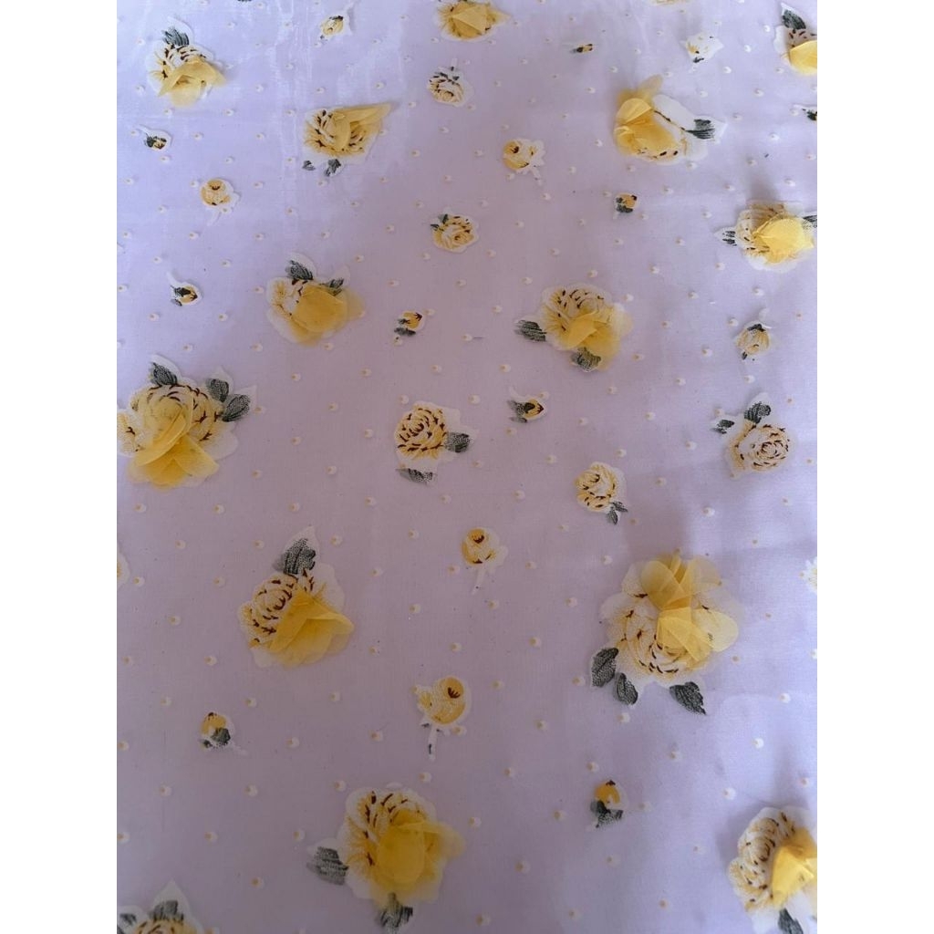 Kain Organza Bunga