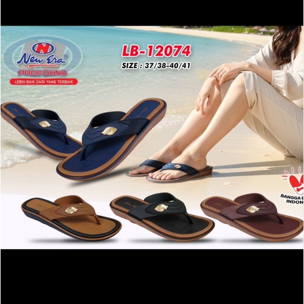 NEW ERA LB E 1520 V SANDAL JEPIT WANITA NEW ERA ORIGINAL ANTI SLIP
