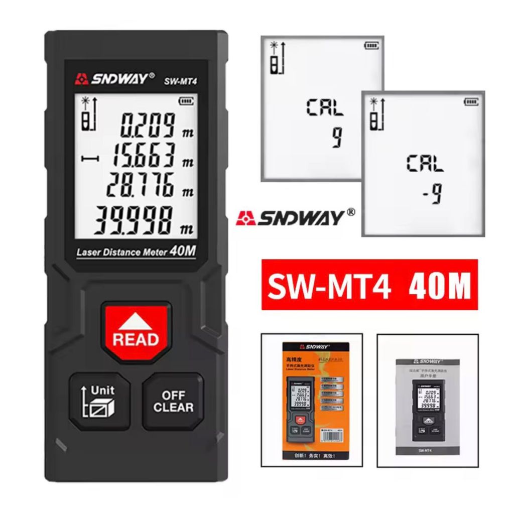 SNDWAY SW-MT4 Meteran Laser Digital Jarak 40m