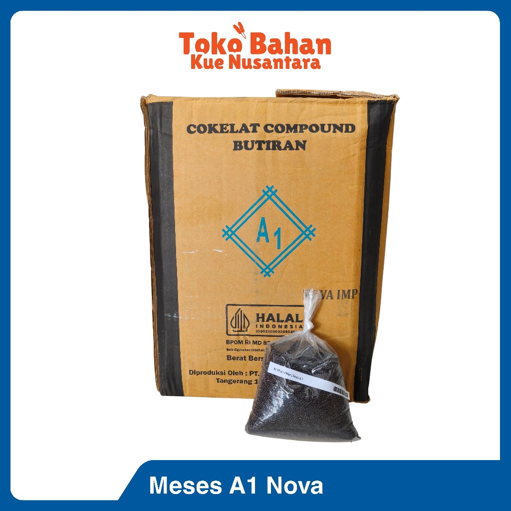 Meses Coklat A1 Nova 250gr 500gr Repack | Meses untuk Roti Kue dan Topping