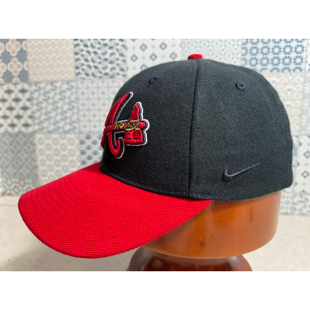Topi Second Brand Branded Atlanta Braves By NIKE x MLB Original Full Tag