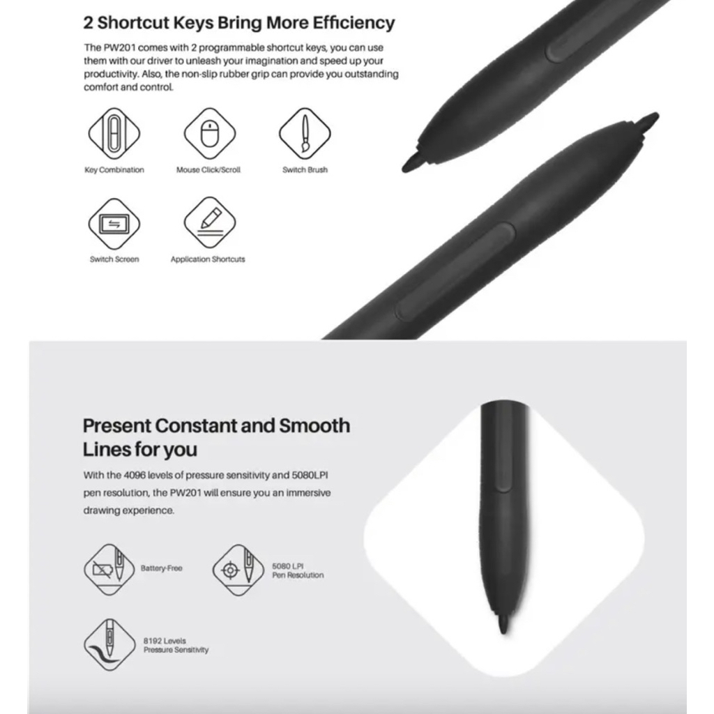 PEN PW201 - Pen Drawing Tablet