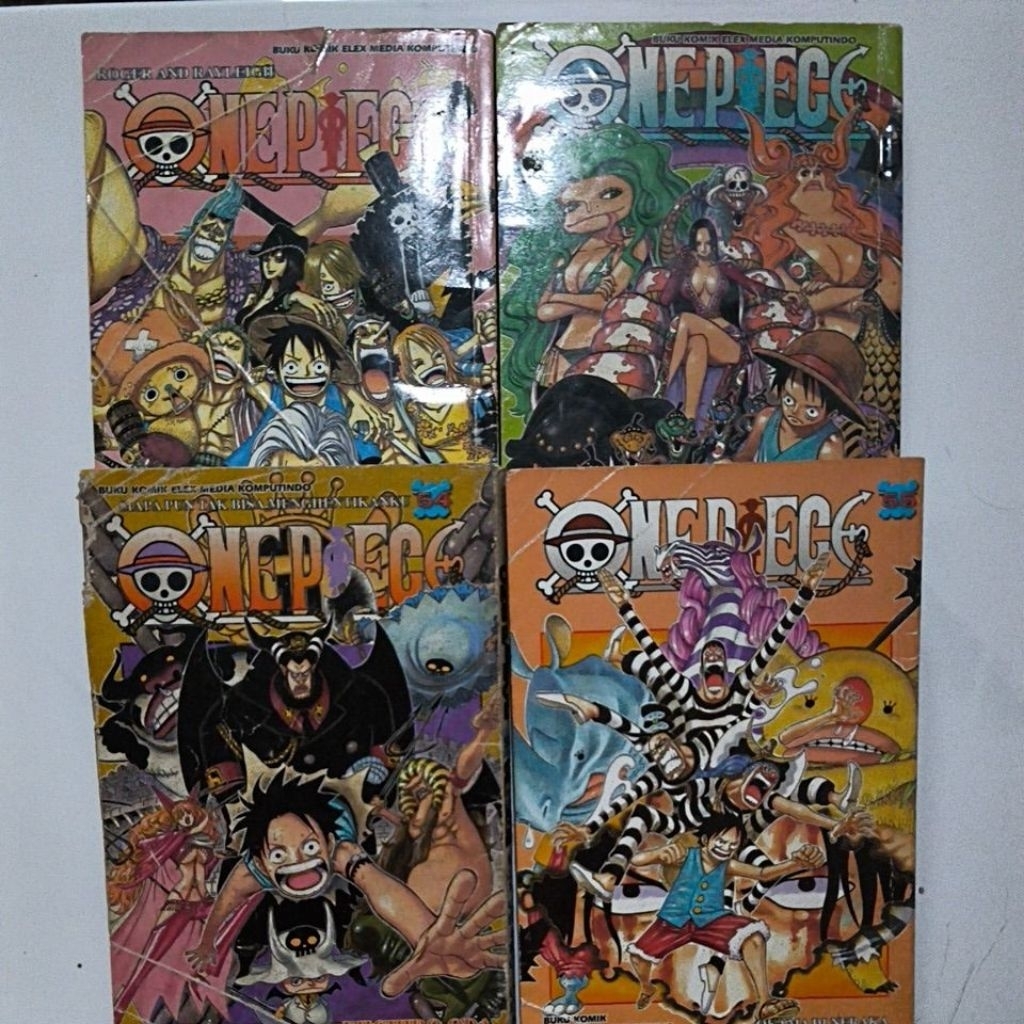 komik one piece set vol 52 - 55 bekas