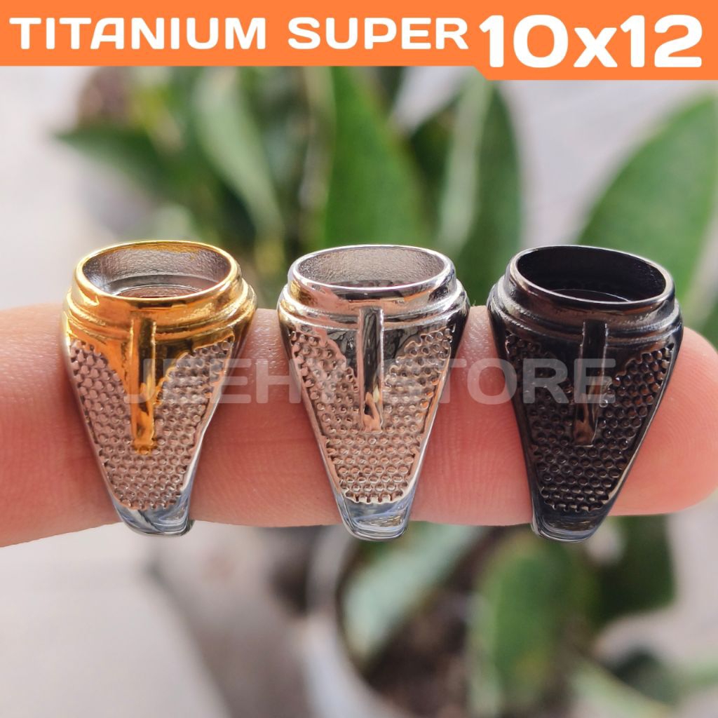RING CINCIN TITANIUM SUPER TANAM 10x12