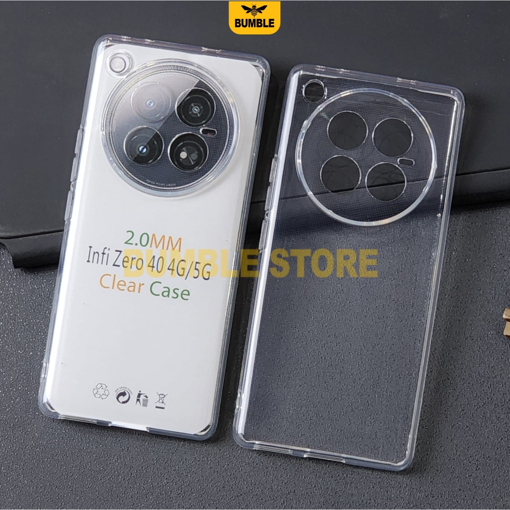 Bumble - Softcase Clear Case Bening 2.0mm Premium Case Infinix Zero 40 4G Infinix Zero 30 4G Infinix