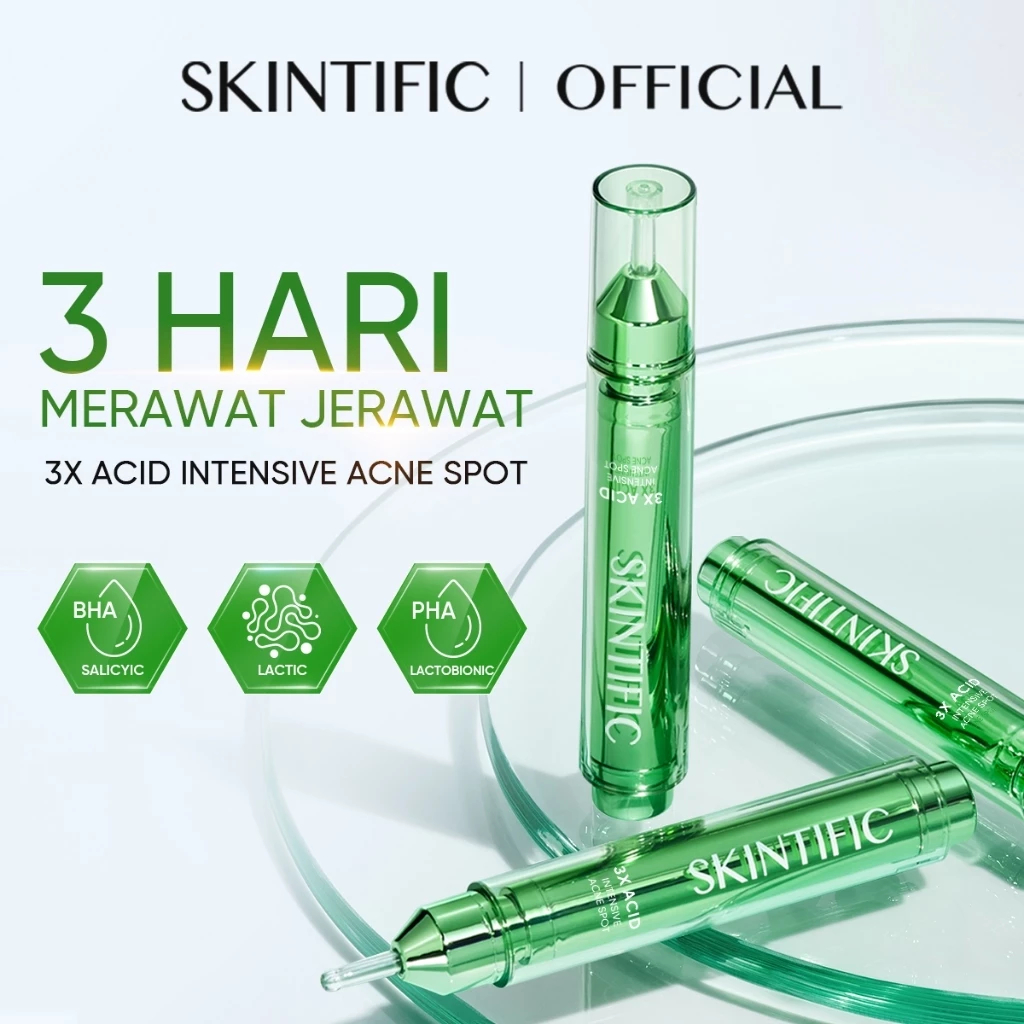 SAVIANABEAUTY | SKINTIFlC - 3X Acid Intensive Acne Spot Gel 11g | Acne Treatment Spot Gel Acne Spot 