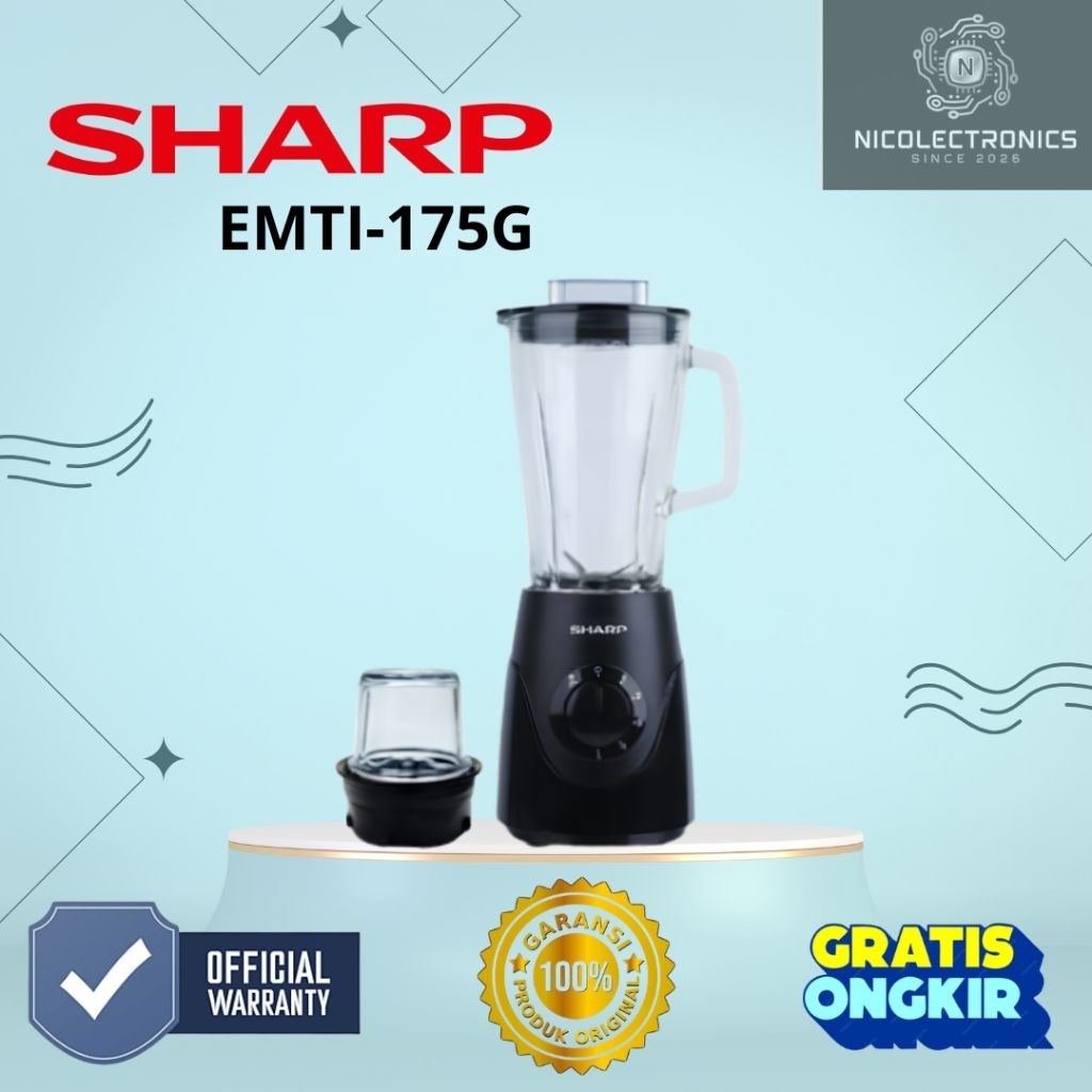 Blender Sharp EMTI-175G Blender Kaca 1,75 liter Sharp