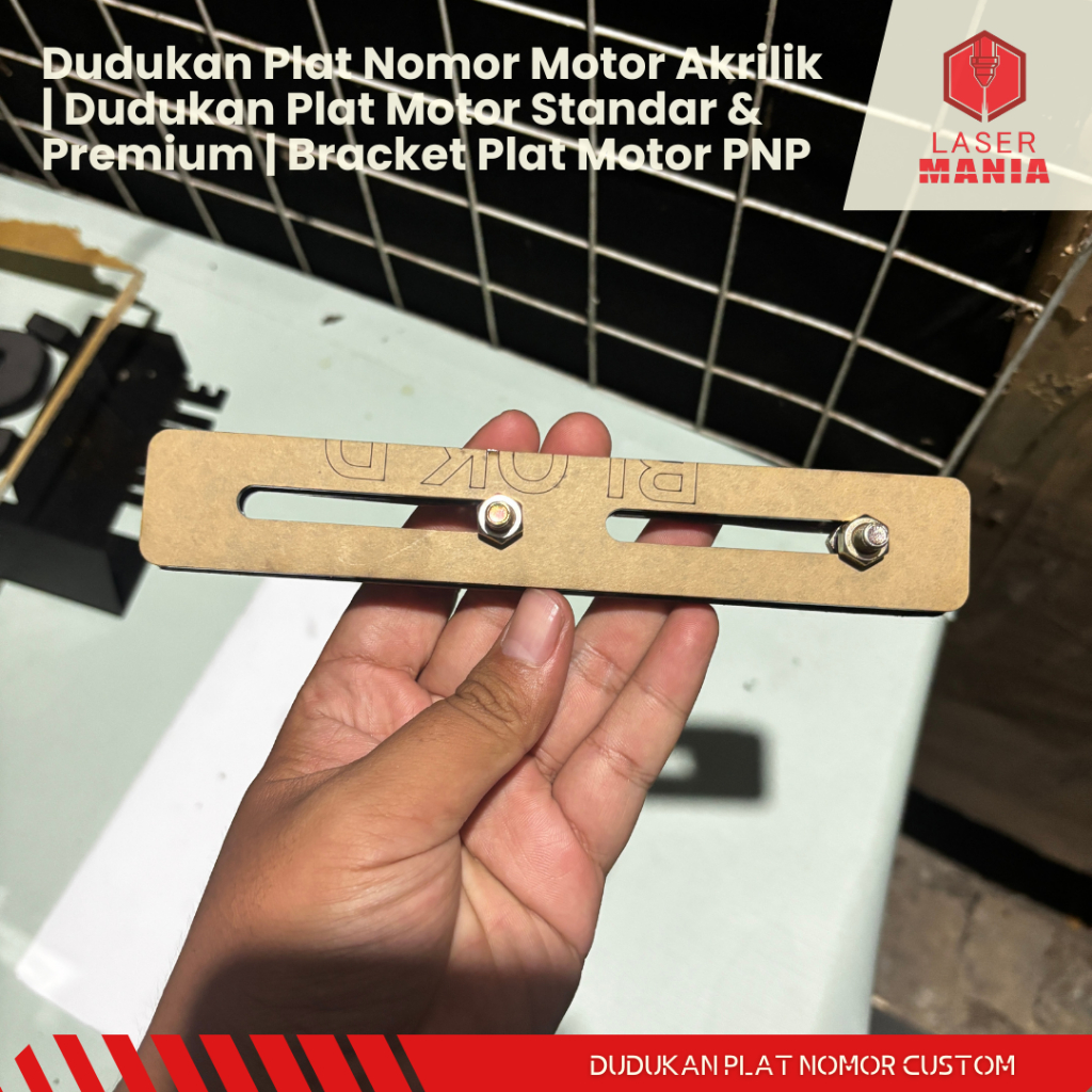 Dudukan Plat Nomor Motor Akrilik | Dudukan Plat Motor Standar & Premium | Bracket Plat Motor PNP