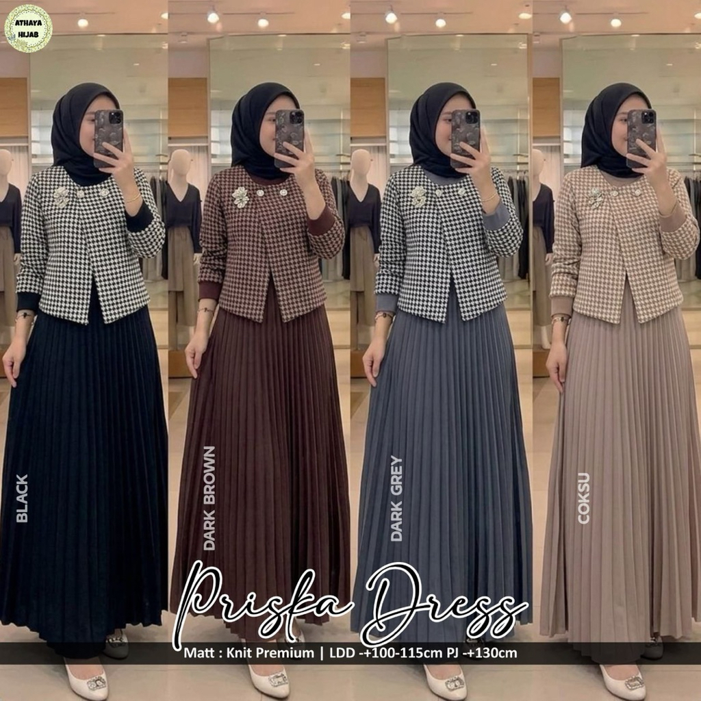 Priska Dress Gamis Premium by Athaya