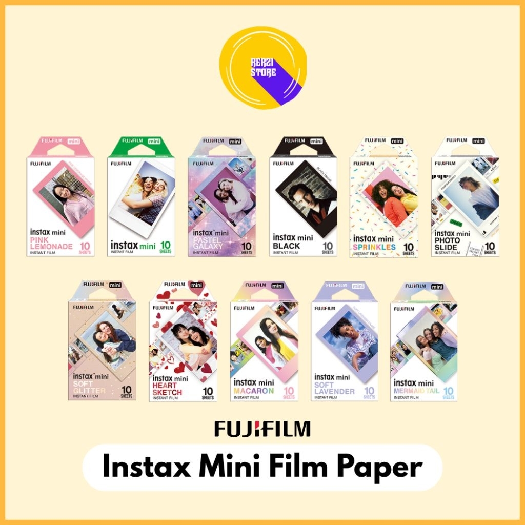 Fujifilm Instax Mini - Film Instax mini - Instax mini refill - Instax mini paper - instax fujifilm r