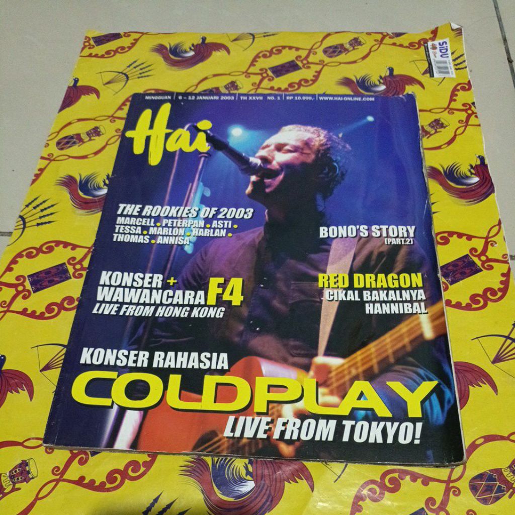 Majalah Hai 2003 - Coldplay