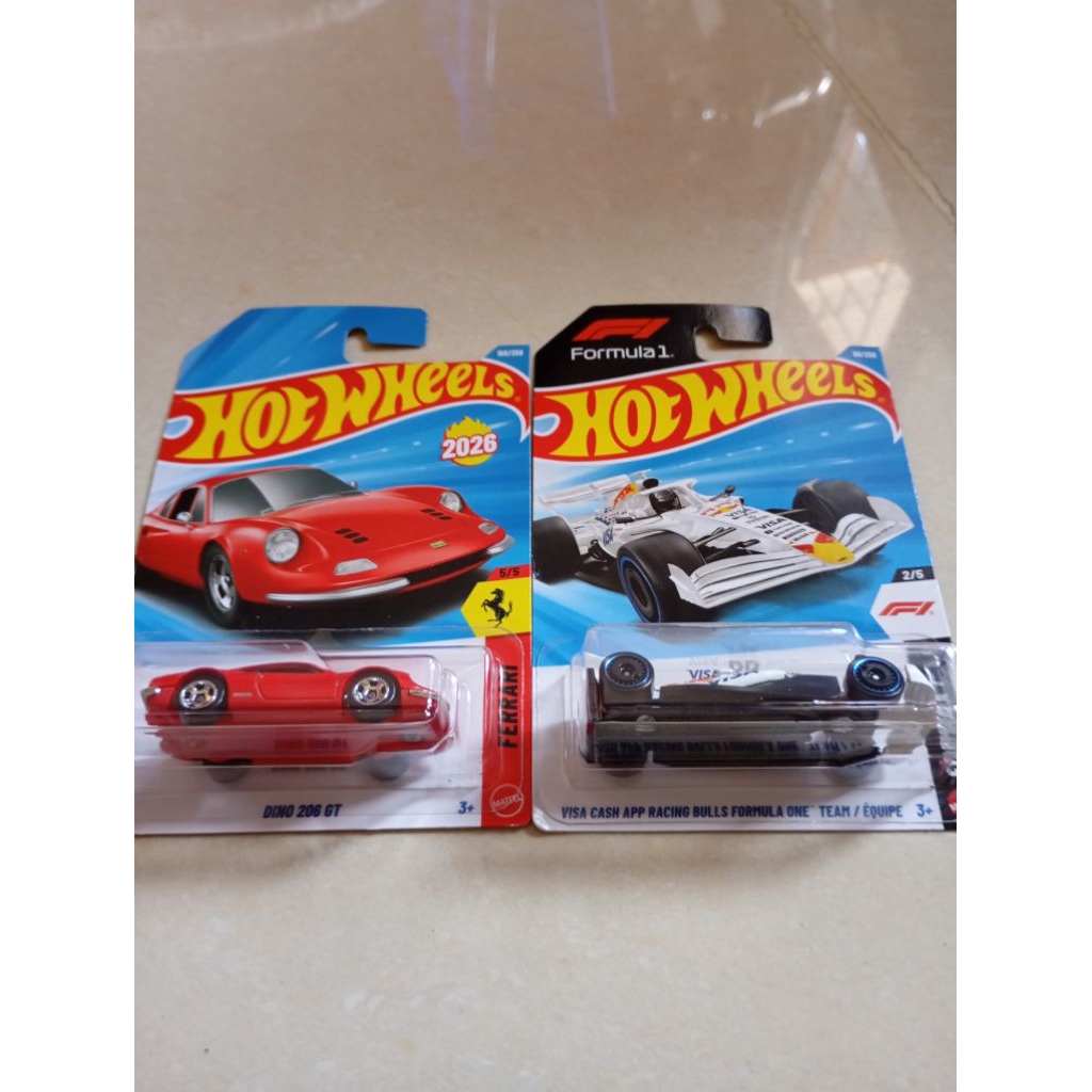 hot wheels Ferrari dino and f1