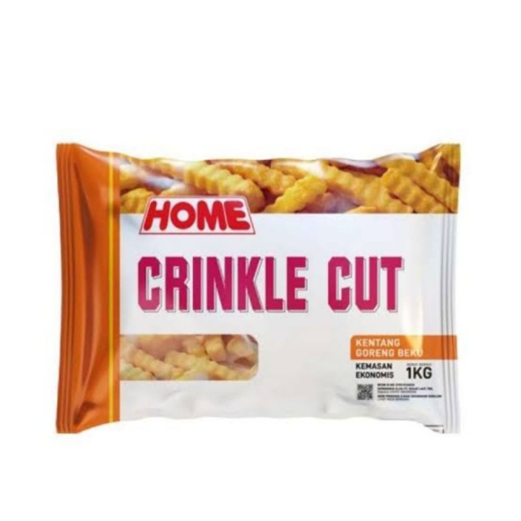 Kentang Home Crinkle Cut 1kg Bogor Frozen