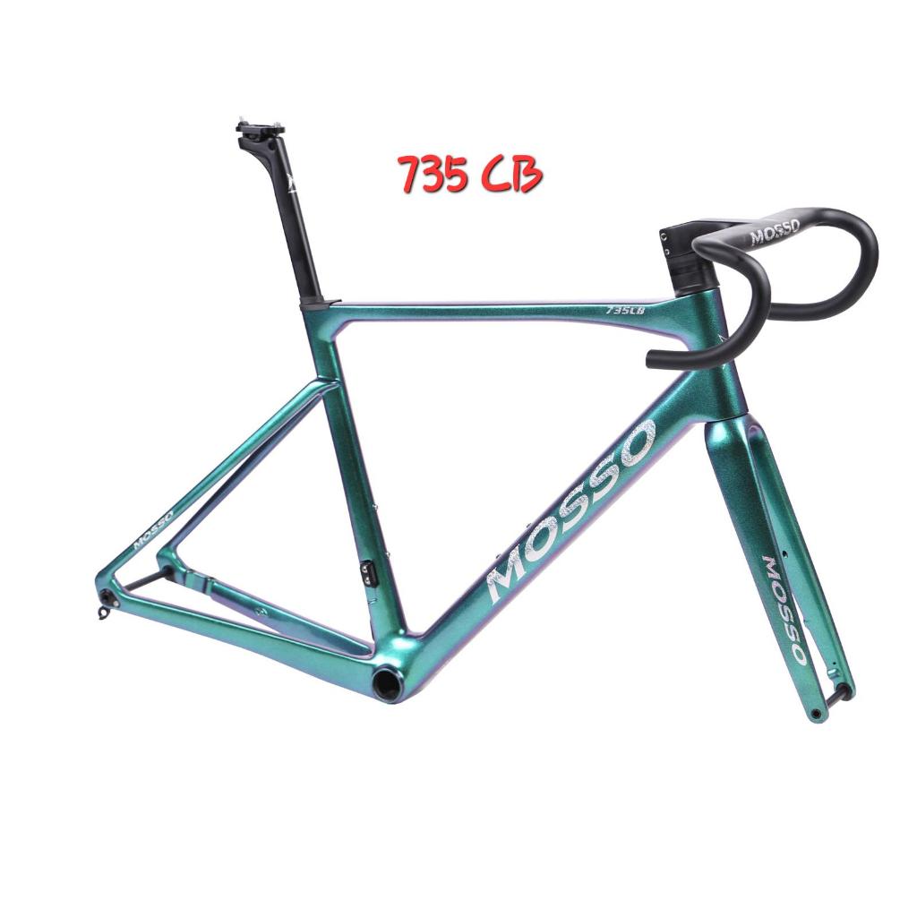 735CB Frame Fork Seatpost Handlebar MOSSO 735CB ALL CARBON